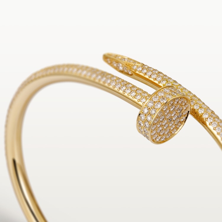 Cartier Juste un Clou bracelet, classic model, diamonds - Image 3